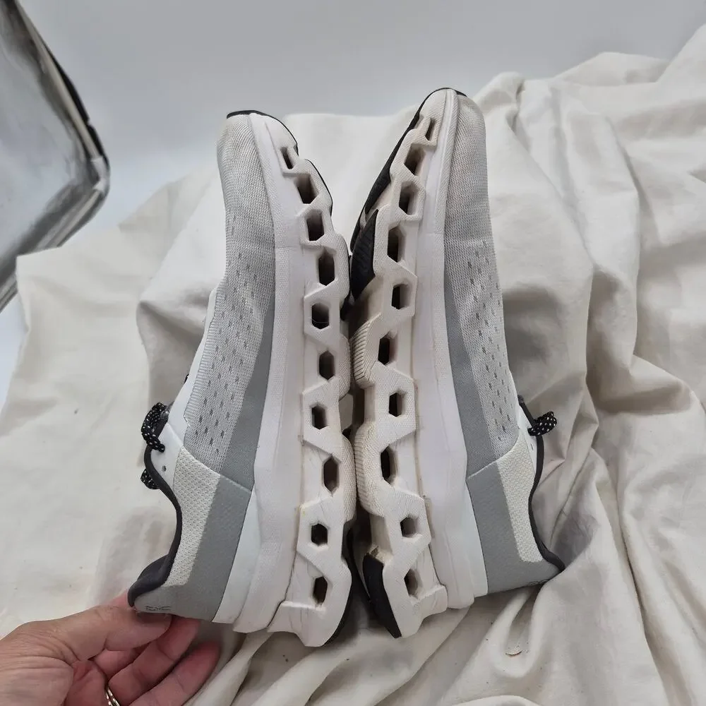 On Cloudmonster running shoes All White Women's Sneakers size 7.5 - Picture 3 of 8